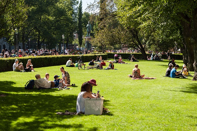 Ein Park in Helsinki