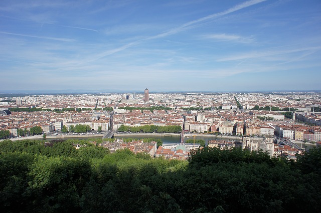 Lyon Sehenswürdigkeiten: Blick von La Croix-Rousse in Lyon